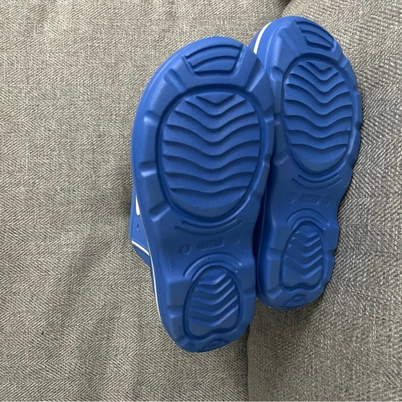 Toddler Crocs Jaunt Rain Boots Kids Size J1 - Blue & White 11018 - NWT - Picture 5 of 10
